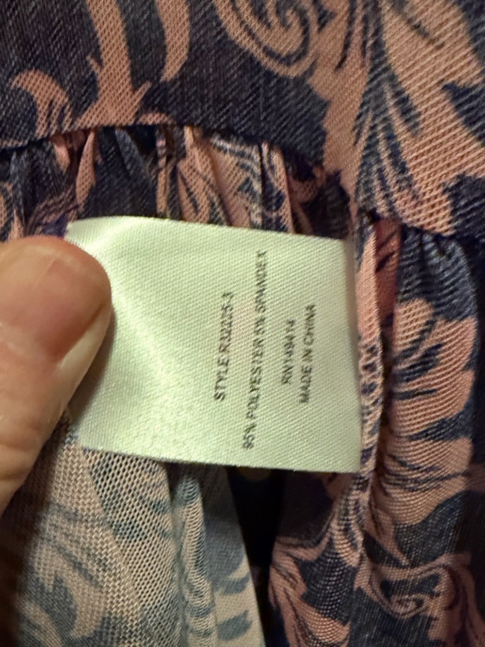 Johnny Was FLORENTINA MESH TIERED DRESS Small - Picture 9 of 13